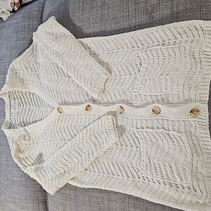 Cream knit Cardigan